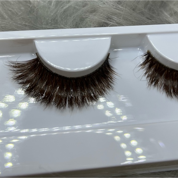 Brown Mink Lashes 16MM 3D Full Volume Medium Eyelashes - Picture 4 of 5